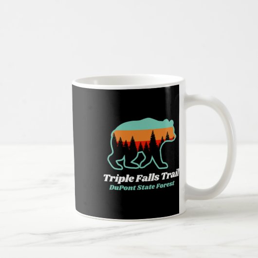 Triple Falls Trail Dupont State Forest Bear Souven コーヒーマグカップ (右)
