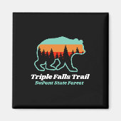 Triple Falls Trail Dupont State Forest Bear Souven マグネット (正面)
