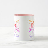Triple Goddess & Lotus Pink Mug マグカップ (中央)