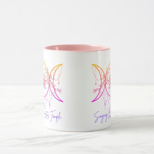 Triple Goddess & Lotus Pink Mug マグカップ (中央)
