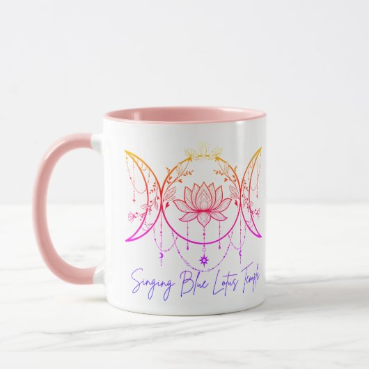 Triple Goddess & Lotus Pink Mug マグカップ (左)