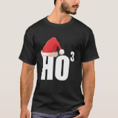 Triple Ho Ho Third Power Math Nerd Funny Christmas Tシャツ (正面)