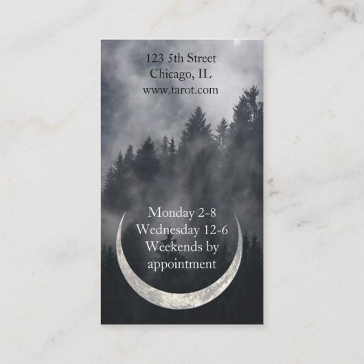 Triple Moon Forestの名刺 名刺 (裏面)