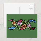 Triple Moon Goddess Symbol Bloom                   ポストカード (正面/裏面)