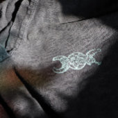 Triple Moon Goddess Symbol Bloom ラバースタンプ