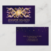 Triple Moon - Triple Goddess Fluorite and Gold 名刺 (正面/裏面)