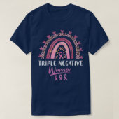 Triple Negative Breast Cancer Awareness Warrior Pi Tシャツ (デザイン正面)