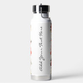 Triple Red Heart Grunge ウォーターボトル (左面)