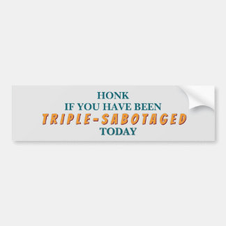 Triple Sabotage Bumper Sticker バンパーステッカー