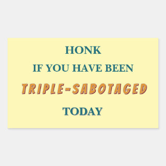 Triple Sabotage Bumper Sticker 長方形シール