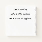 Triple Scoop Ice Cream Cone ノートブック (裏面)