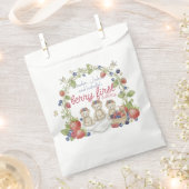 Triplets Berry First Birthday Party フェイバーバッグ (クリップ留めされた状態)