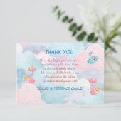 Triplets Two Girls and A Boy Thank You サンキューカード (スタンド正面)