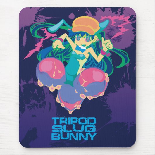 "TRIPOD SLUG BUNNY"mousepad マウスパッド (正面)
