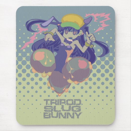"TRIPOD SLUG BUNNY"mousepad マウスパッド (正面)