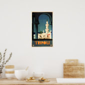 TRIPOLIリビア中東アールデコヴィンテージ旅行 ポスター (キッチン)