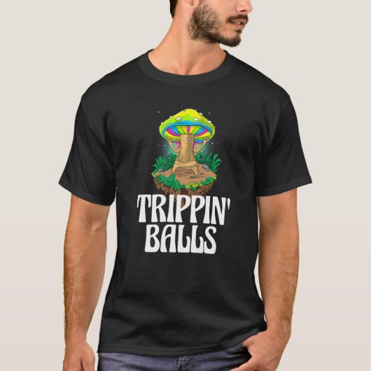 Trippin Balls Mushroom  Women Magic Psilocybin Mus Tシャツ (正面)
