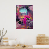 Tripping Balls Art - サイケデリックPlaces ポスター (キッチン)