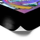 Trippy Abstract photo collage ポスター (コーナー)