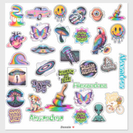 Trippy Art Custom-Cut Vinyl Sticker シール