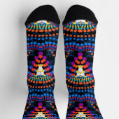 Trippy Colorful Dots Fashion Socks ソックス (上部)