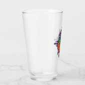 Trippy Drippy Frog Yin Yang タンブラーグラス (右)