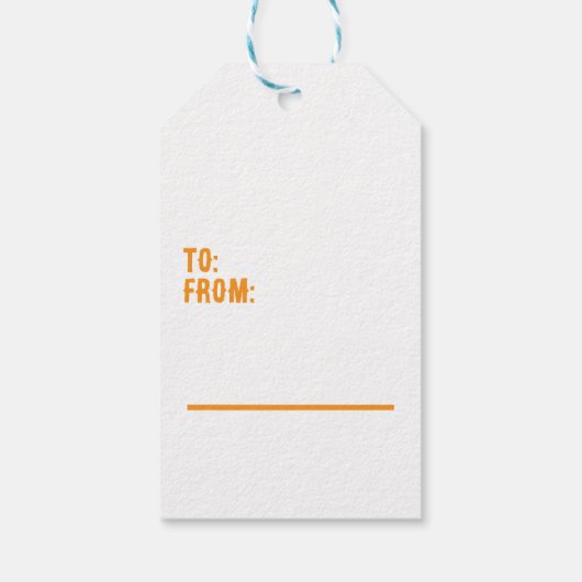 Trippy Hippie Psychedelic Retro Floral Design ギフトタグ (裏面)