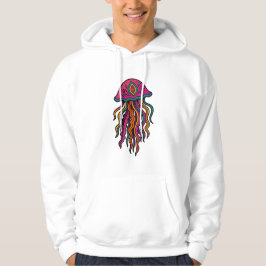 Trippy Jellyfish Neon Graphic Hoodie パーカ