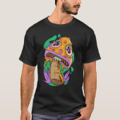 trippy mushroom fungi tシャツ (正面)