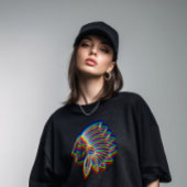 Trippy Native American Chief  Tシャツ