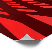 Trippy Poster: Abstract Red ポスター (角)