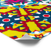 Trippy Poster: Psychedelic Kaleidoscope Artwork ポスター (角)