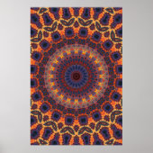 Trippy Poster: Psychedelic Radial Artwork ポスター (正面)