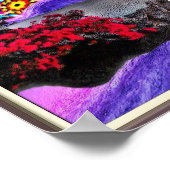 Trippy Space Floating Island Poster ポスター (角)