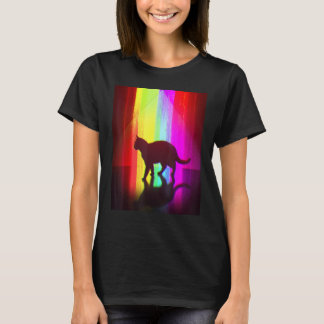 Trippy Surreal Cat Acidwave Aesthetic Surrealism R Tシャツ