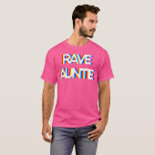 Trippy Techno Edm Music Rave Festival Aunt Auntie  Tシャツ (正面フル)