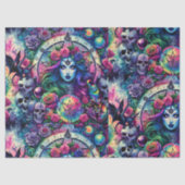 Trippy tie dye Halloween witch goddess gift wrap 薄葉紙 (正面)