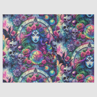 Trippy tie dye Halloween witch goddess gift wrap 薄葉紙