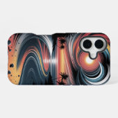  Trippy Tropical Vibes iPhone 16ケース (裏面横)