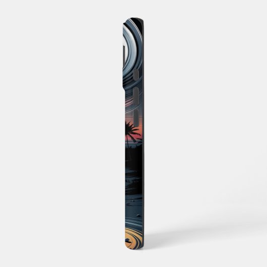  Trippy Tropical Vibes iPhone 16ケース (左側面)