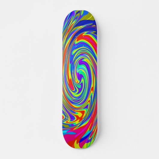 Trippy Tye Dye Mini Skate Board スケートボード (正面)
