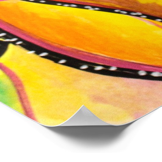  Trippy Whimsical  Surreal  Poster| Embrace the Li ポスター (角)