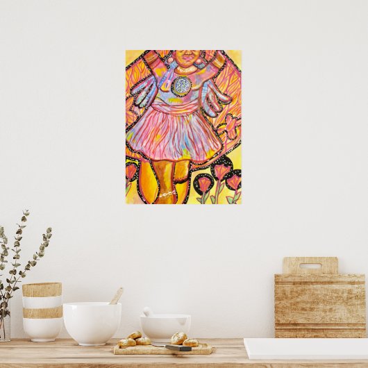  Trippy Whimsical  Surreal  Poster| Embrace the Li ポスター (キッチン)