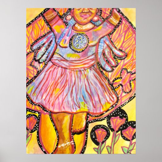 Trippy Whimsical Surreal Poster| Embrace the Li ポスター (正面)