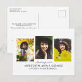 Triptych卒業はがき発表 インビテーションポストカード (正面/裏面)