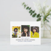 Triptych卒業はがき発表 インビテーションポストカード (スタンド正面)