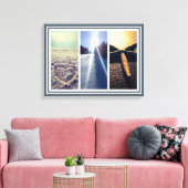 Triptych 3フォトキャンバスの壁アートプリントテンプレート キャンバスプリント (インサイチュ (リビング))