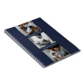 Triptych 3-モダンPhoto Collage Journal - Navy ノートブック (右側)