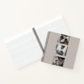 Triptych 3-モダンPhoto Collage Journal - Taupe ノートブック (内部)