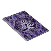 Triquetraのアメジストおよび銀との生命の樹 ノートブック (右側)